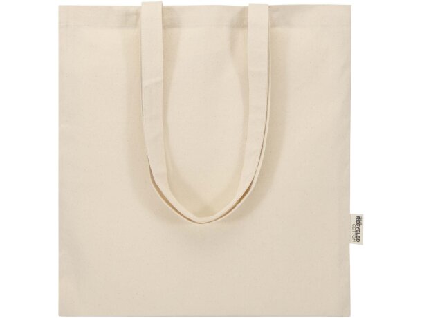 Bolsa tote 7L algodón reciclado certificado GRS Peru Blend Natural detalle 5