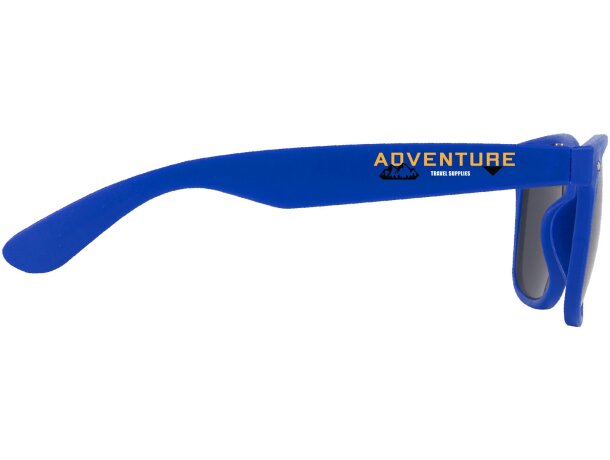 Gafas de sol Sun Ray en plástico reciclado con lentes UV400 Azul real detalle 5