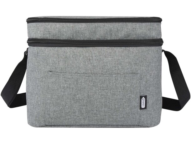 Bolsa nevera Tundra 13L poliéster reciclado certificado GRS Gris mezcla detalle 2