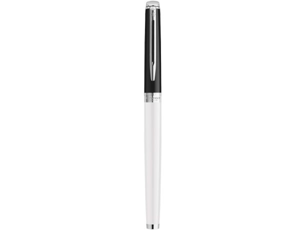 Rollerball Waterman Hemisphere con bloques de color y ribete Blanco/negro intenso detalle 3