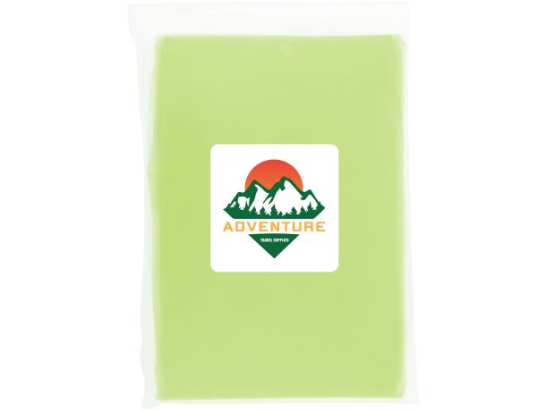 Poncho desechable reciclado Mayan con capucha Lima detalle 13