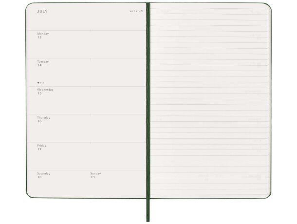 Planificador semanal Moleskine con tapa dura de 12 meses detalle 23