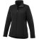 Chaqueta softshell de mujer Maxson impermeable transpirable Negro intenso