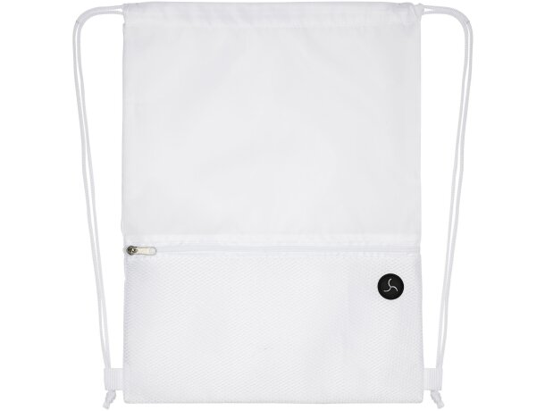 Mochila de cuerdas para empresa poliéster Oriole Blanco detalle 17