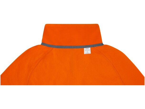 Chaqueta polar para hombre Zelus con cremallera reversible Naranja detalle 16