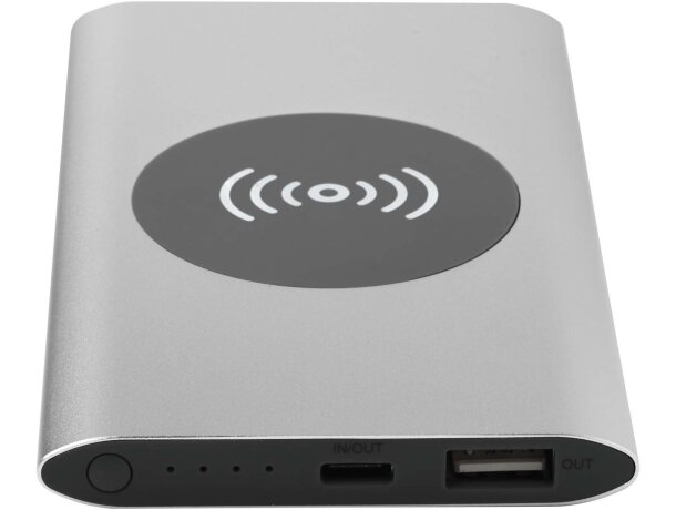 Batería externa inalámbrica Juice aluminio reciclado 4000 mAh Plateado detalle 12
