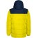 Chaqueta acolchada infantil Tallin Roly con capucha fija Amarillo/azul marino detalle 5