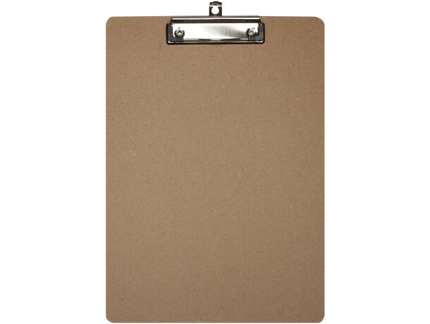 Portapapeles madera prensada Platu con clip metálico Natural detalle 2