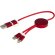 Cable 5 en 1 Alasia aluminio reciclado carga rápida Rojo detalle 12
