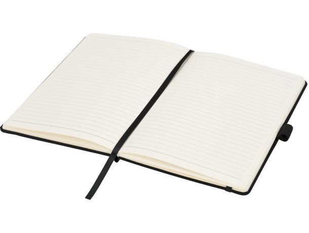 Libreta A5 de ante Carbony Negro intenso detalle 5
