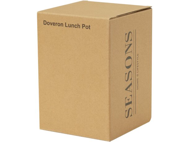 Fiambrera térmica Doveron acero inoxidable reciclado 500ml Negro intenso detalle 3