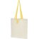 Bolsa Tote plegable de algodón de 100 g/m² Nevada Natural/amarillo