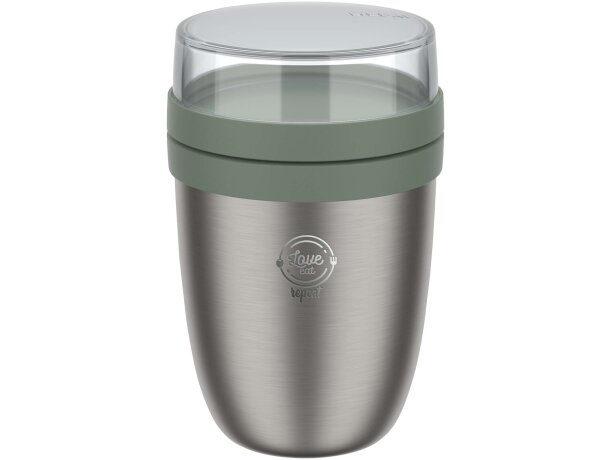 Fiambrera térmica Mepal Ellipse 500+200 ml doble compartimento Verde detalle 7