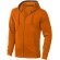 Sudadera con cremallera y capucha contrastada Naranja