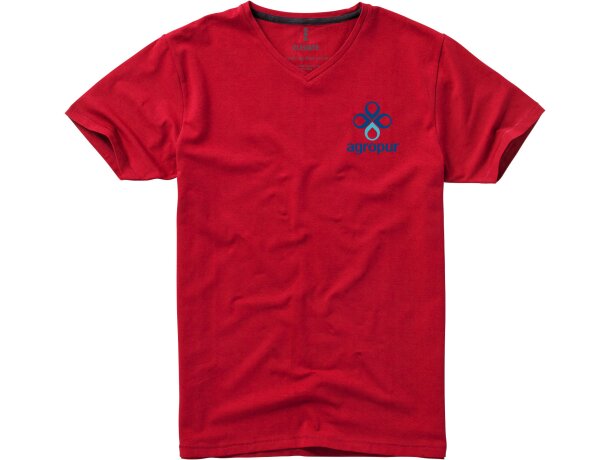 Camiseta manga corta 200 gr Rojo detalle 6