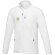 Chaqueta polar reciclada GRS con cremallera hombre Amber Blanco detalle 1