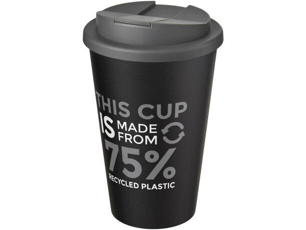 Americano® Eco Vaso reciclado de 350 ml con tapa antigoteo personalizado