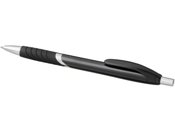 Bolígrafo de color liso con empuñadura de goma Turbo Negro intenso detalle 3
