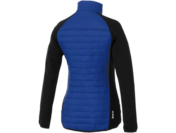 Chaqueta aislante híbrida mujer Banff con tejido repelente Azul detalle 5