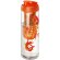 H2O Active® Vibe Bidón e infusor con tapa Flip de 850 ml Transparente/naranja detalle 13