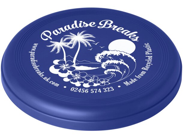 Disco volador reciclado Crest en polipropileno post-consumo Azul detalle 11