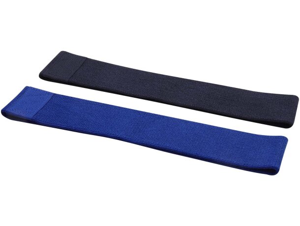 Set de 2 gomas de resistencia Grip látex y poliéster Negro intenso/gris detalle 12
