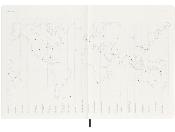 Libreta xl con tapa blanda de 12 meses moleskine Negro intenso detalle 6