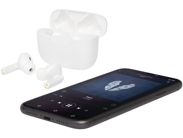 Auriculares inalámbricos Bluetooth Essos con emparejamiento auto Blanco detalle 7