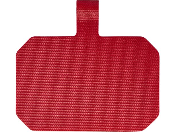 Lanyard regulable Kubi con gancho metálico y cinta de nylon Rojo detalle 12
