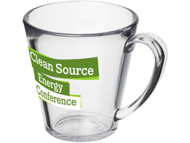 Taza plástico San suprema 350 ml personalizable corporativa Transparente claro detalle 4