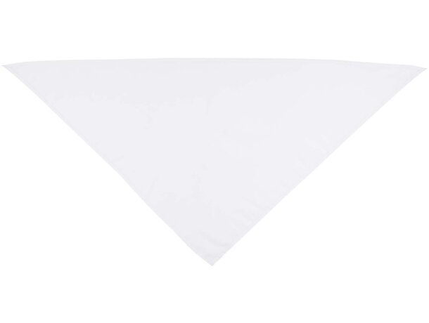 Pañuelo Heracles de poliéster reciclado con certificado GRS Blanco detalle 3