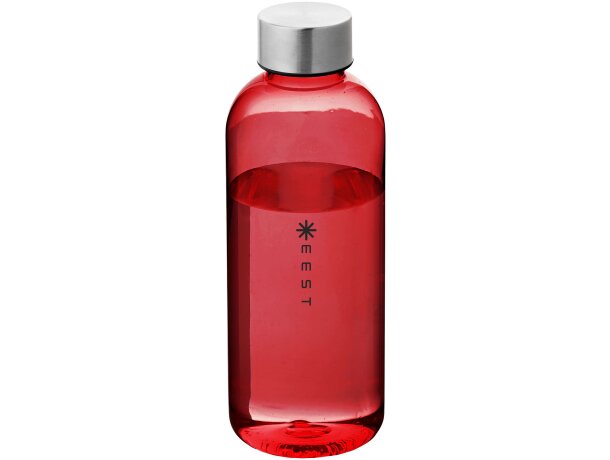 Botella deportiva sencilla con tapa de aluminio Rojo detalle 1