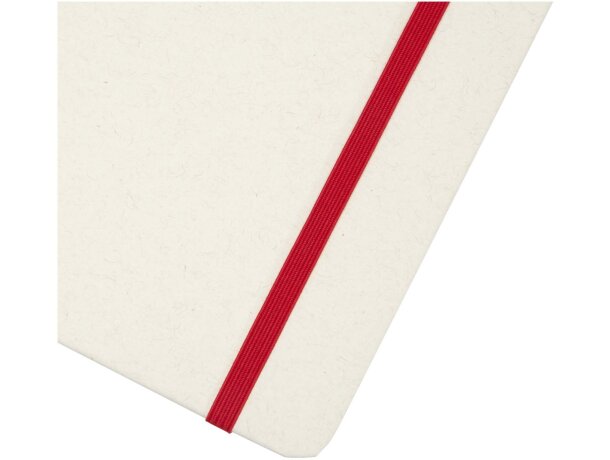 Libreta reciclada A5 con páginas rayadas Bass Rojo detalle 20