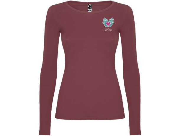 Camiseta manga larga mujer algodón 100% Roly Extreme detalle 46