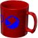 Taza plástico san 300ml con asa integrada personalizable Rojo detalle 10