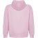 Sudadera unisex algodón orgánico Vinson Roly con capucha Rosa claro detalle 17