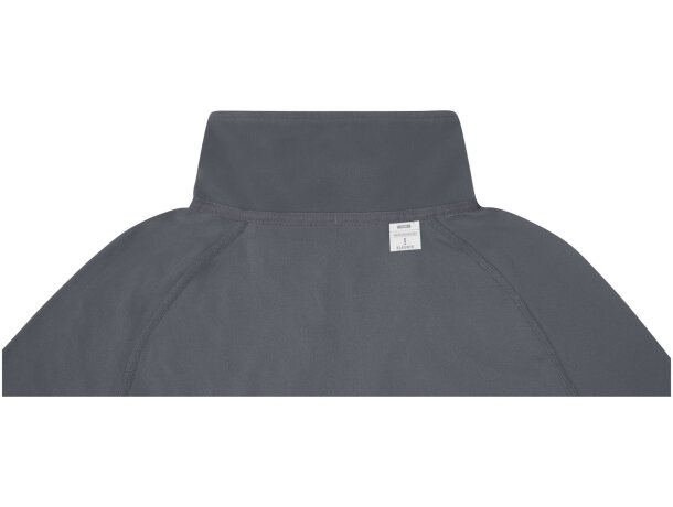 Chaqueta polar para hombre Zelus con cremallera reversible Gris tormenta detalle 34