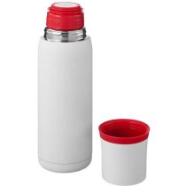 Termo de acero con almohadillas de silicona antideslizantes personalizado blanco Termo de acero con almohadillas de silicona antideslizantes personalizado blanco