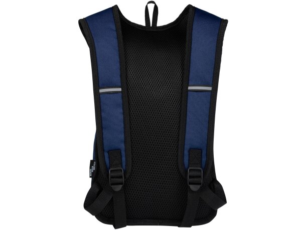 Mochila exterior GRS RPET Trails 6,5L certificada sostenible Azul marino detalle 10