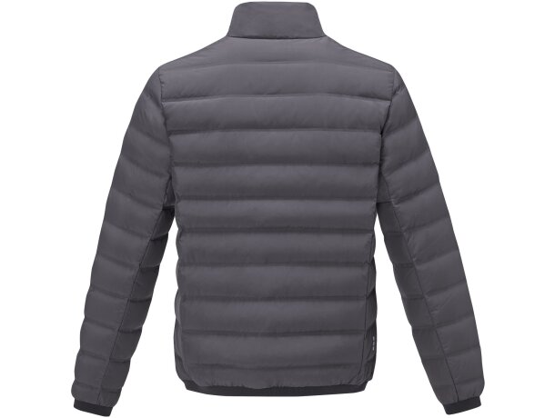 Chaqueta plumón reciclado certificado RDS hombre Macin Gris tormenta detalle 8