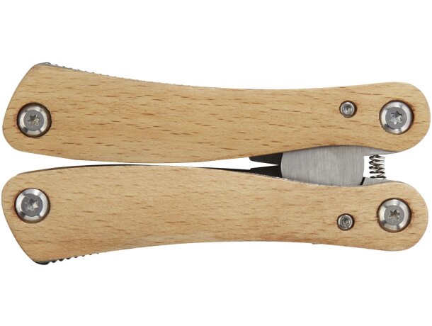 Multiherramienta Anderson grande de 12 funciones con mango de madera Natural detalle 3