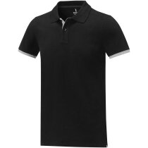 Polo de manga corta de dos tonos para hombre Morgan personalizada