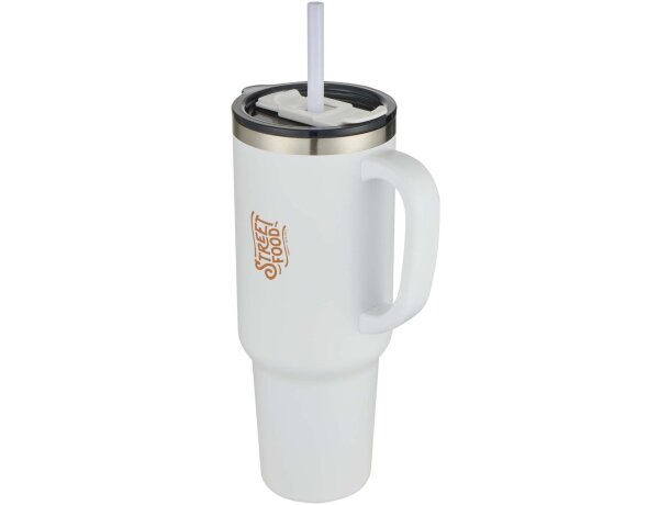 Vaso térmico Sydney 1200ml acero reciclado con aislamiento Blanco detalle 7