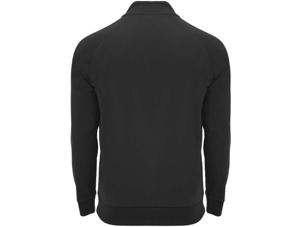 Sudadera infantil cremallera Epiro Roly con tejido cool fit Negro intenso detalle 11