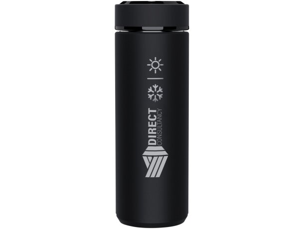 Botella térmica con sensor táctil SCX.design D10 Negro intenso detalle 2