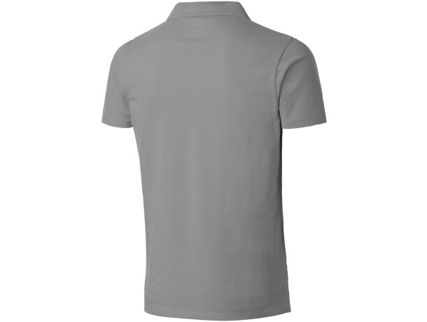 Polo para personalizar unisex 100% algodon 220 gr Gris/rojo detalle 10