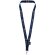 Lanyard Tom de PET reciclado con cierre independiente Azul marino detalle 5