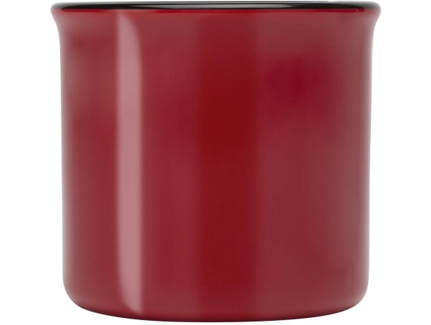 Taza cerámica Bari 240 ml diseño vintage acabado brillante Rojo detalle 8