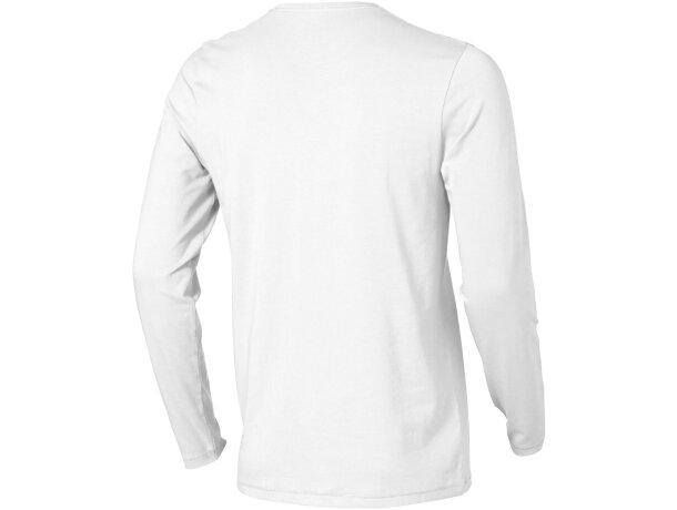 Camiseta de manga larga "ponoka" Blanco detalle 3