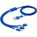 Cable de carga personalizado 100 cm con 5 conectores Versatile Azul real